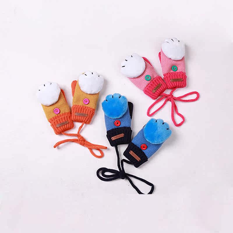 Gants pour enfants en de laine - Ref 2146908 Image 5