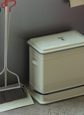 稻谷藏库DULTON 金属 脚踏 有阻尼 厨房用 双内桶分类有盖垃圾桶