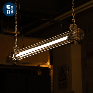 稻谷藏库BONANT 玻璃灯管大号工作室用工业风灯具配件 铸铝壁灯