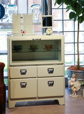 稻谷藏库DULTON 金属抽屉柜 简约餐边柜收纳储物陈列酒柜四屉柜子