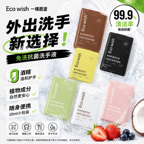 Ecowish免洗抗菌洗手液99.9%