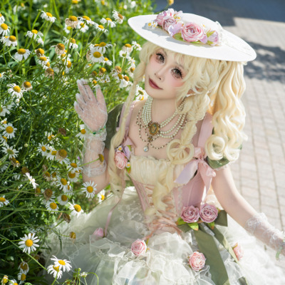 莫奈花园二型-托胸op连衣裙