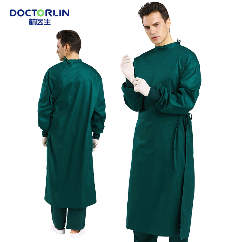 林医生外科手术衣男纯棉手术室工作服女医院全棉手术服反穿隔离衣
