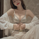 维多利亚前扣内衣女小胸聚拢加厚显大收副乳防下垂美背文胸罩套装