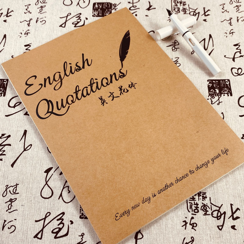 英文书法花体字帖女生学生成人漂亮手写钢笔硬笔临摹英文语录字帖