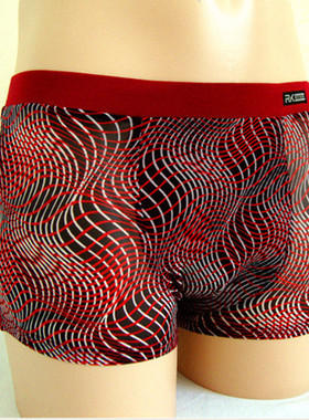 特价Recti Kamas芮克斯平角性感男士纤维网孔透气内裤薄款裤头