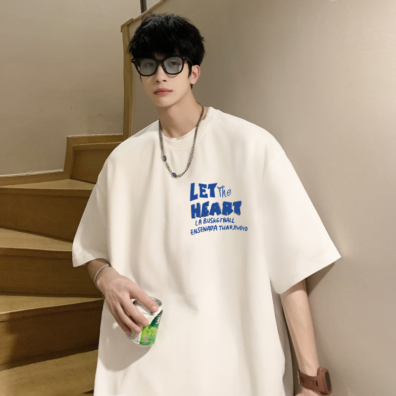 短袖潮青少年男士夏季t恤in