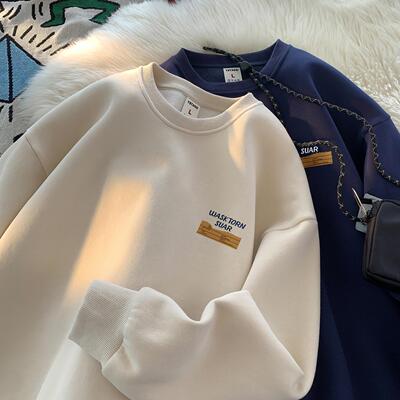 卫衣男款秋冬冬季加绒圆领