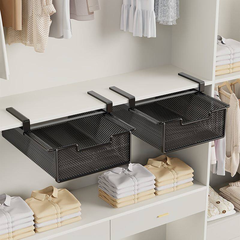衣柜下抽屉式挂篮置物架隔板抽拉袜子内衣收纳盒悬挂式省空间神器,收纳整理,内衣收纳盒,淘宝优惠券,粉丝福利购,淘宝优惠卷