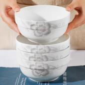 大碗泡面碗大号碗大汤碗陶瓷家用大饭碗 特价 6个6英寸面碗 可微波