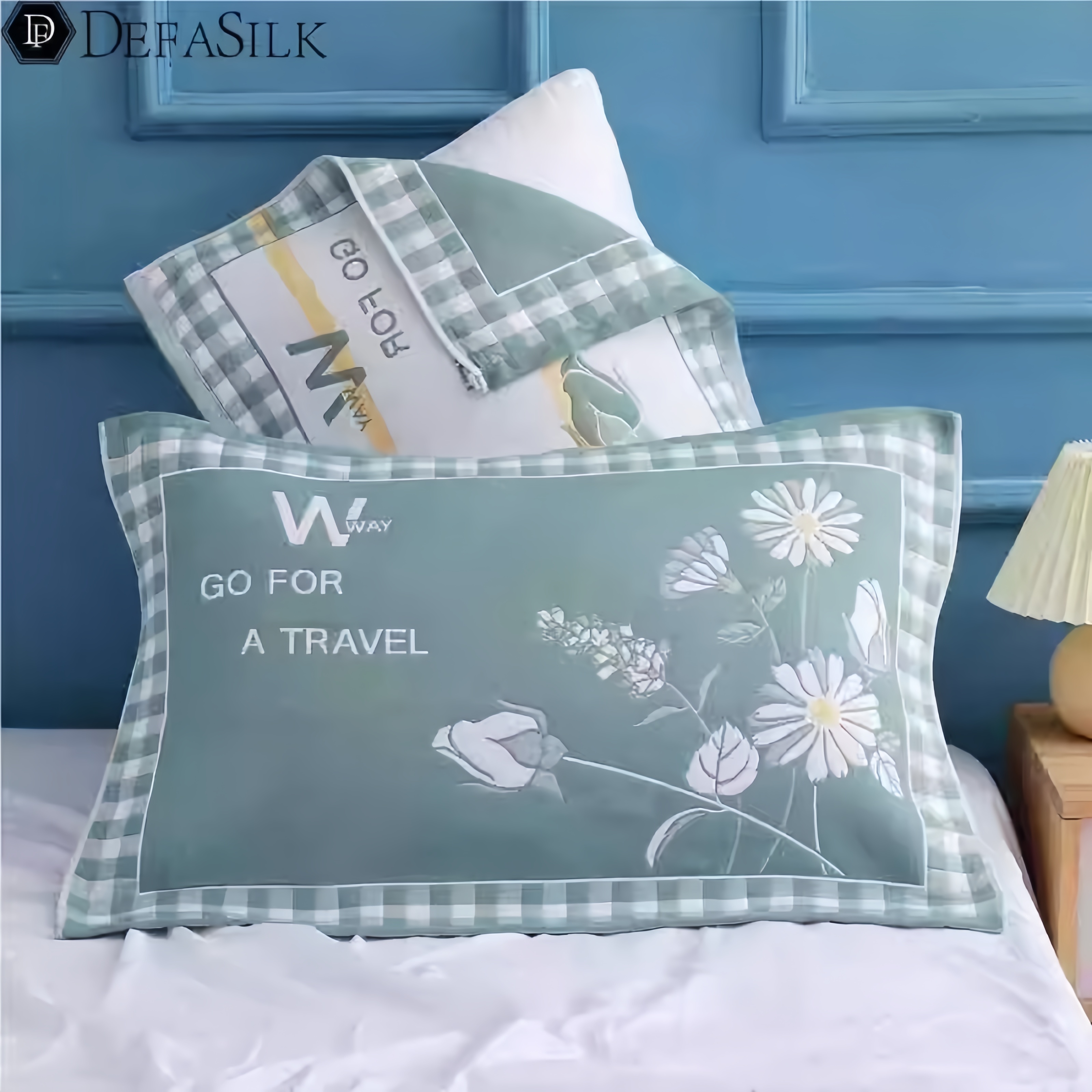 棉枕巾一对装52×78cm加大加厚家用全棉纱布枕头巾学生耐脏回礼