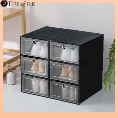 鞋盒收纳盒透明简易塑料鞋盒收纳透明宿舍单个多层防尘省空间家用