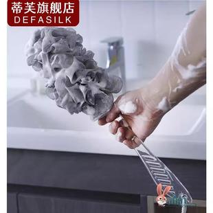 浴花球高檔洗澡浴花帶手柄柔軟不散澡花搓澡搓背神器沐浴刷長柄