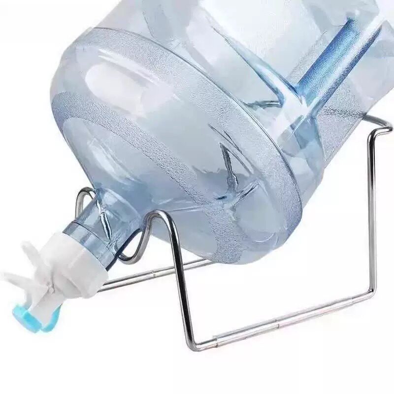 大桶水支架抽水纯净水桶大桶矿泉饮水机出水器不锈钢支架桶装吸水