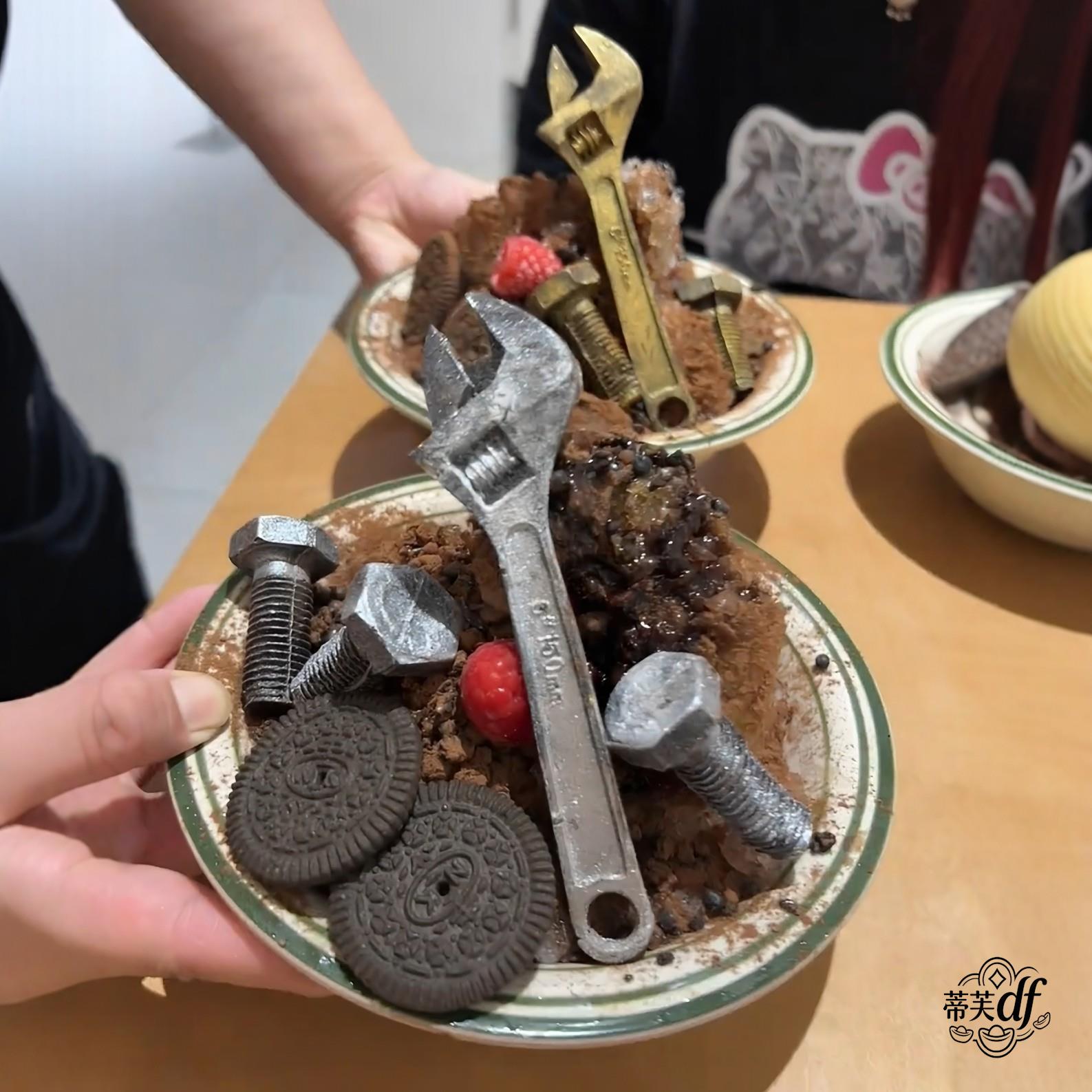【饭是钢】天津刨冰扳手螺丝五金工具diy巧克力硅胶模具拍照道具