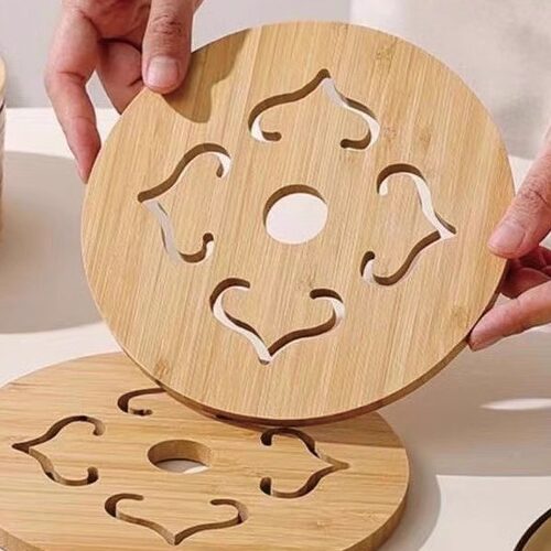 加厚菜垫防烫汤碗垫锅垫杯垫砂锅垫竹垫隔热垫纯竹家用大号餐桌垫