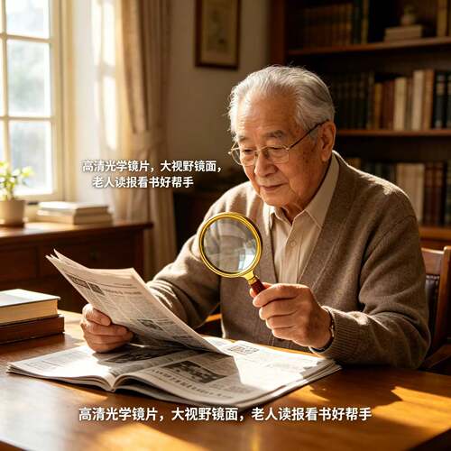 放大镜高清正品老年德国工艺高倍阅读放大镜100特大号老人手持式阅读放大镜1000儿童科学20倍手表维修12放大