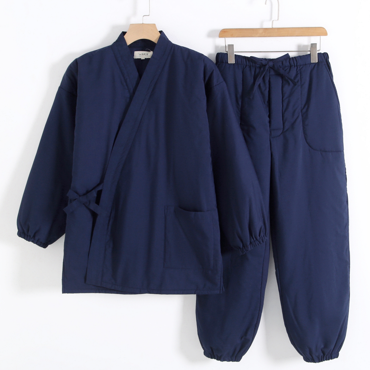 加绒加厚作务衣夹棉半缠保暖束袖