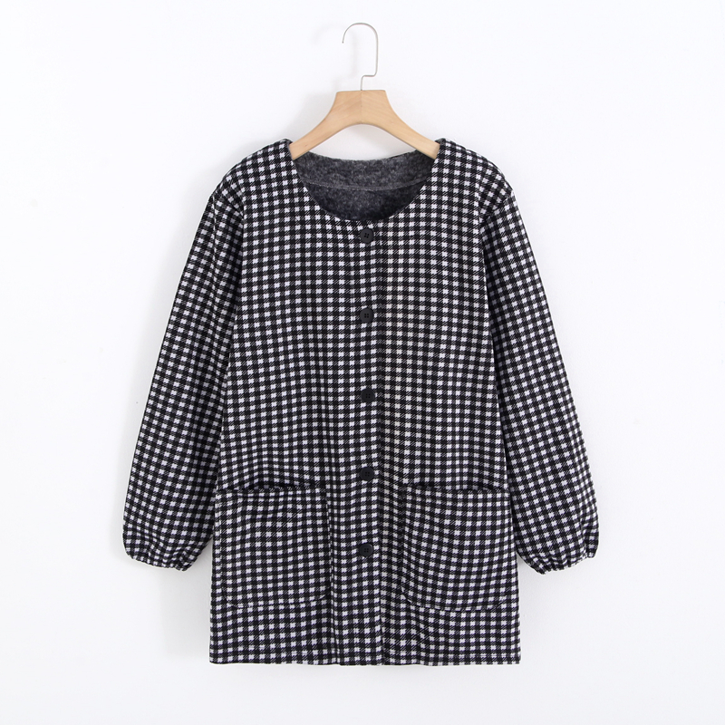 复合绒加厚保暖家居上装防污罩衣