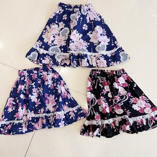 微瑕清出口日本原 女童和服花边裙女童二部式单件 超显瘦妹子福音