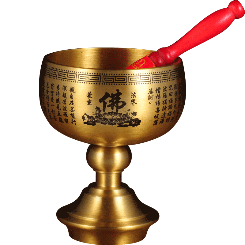 黄铜心经引磬佛音修行钵盂