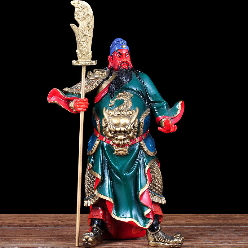 关公武财神铜二指关二爷神像供奉佛像招财工艺品客厅店铺商务礼品