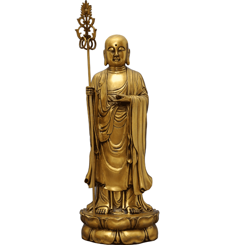 地藏王菩萨吉来宝铜客厅摆件