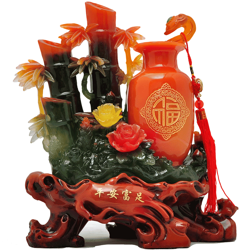 摆件客厅花瓶竹子隔断