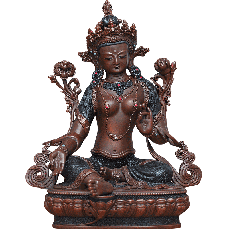 纯铜绿度母寺庙客厅供奉密宗佛像