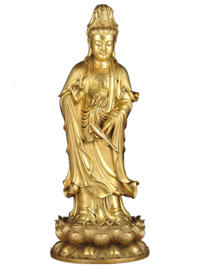 特大铜南海观世音菩萨摆件寺庙