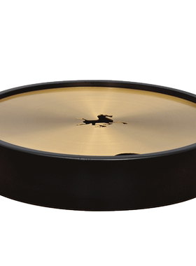 纯铜带盖茶盘商务礼品摆件