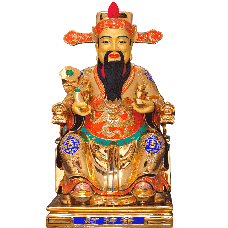 纯铜财神爷佛像客厅供奉开业礼品