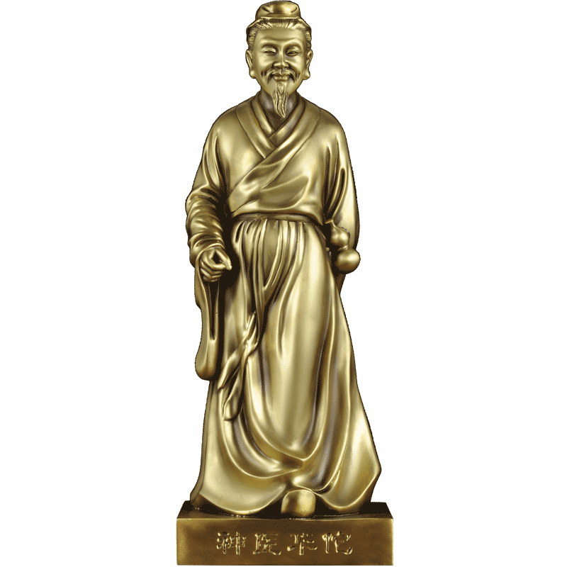 华佗铜像中医馆药店孙思邈