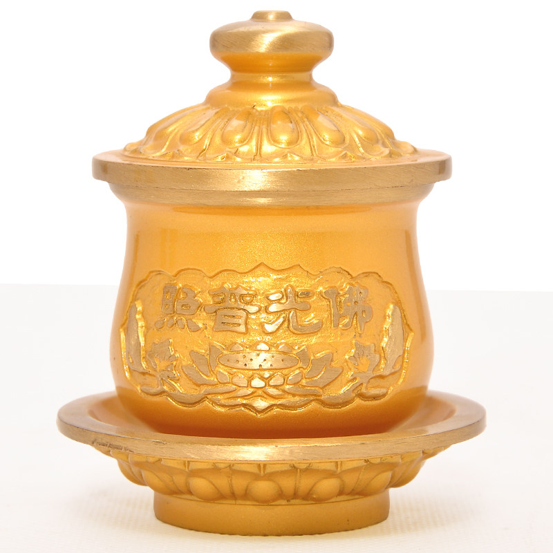 黄铜供杯内胆水杯供佛杯佛具佛堂大悲净水杯风光普照茶杯佛具用品