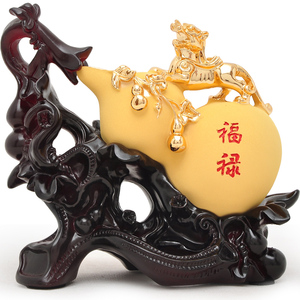 葫芦摆件办公室办公桌客厅玄关电视柜装饰品开业乔迁新居工艺礼品