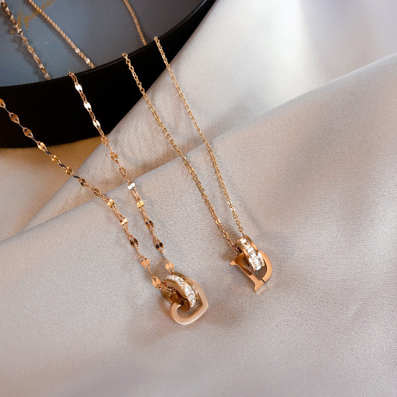 钛钢项链女锁骨链ins轻奢小众