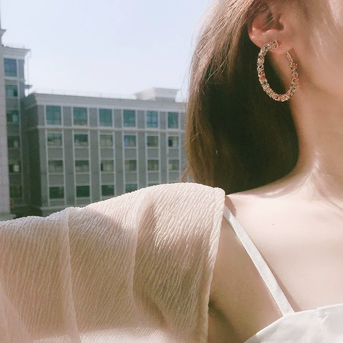 Модные серьги, популярно в интернете, 2020 года, яркий броский стиль, изысканный стиль, европейский стиль