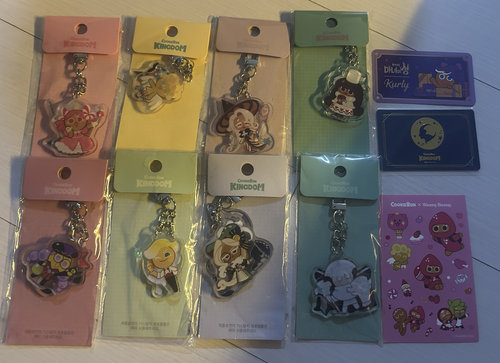 韩国代购跑跑姜饼人cookie run王国周边可爱掛件/饰品8件1套