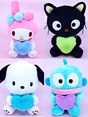 韩国代购Chococat汉顿kitty Kuromi抱心公仔娃娃玩偶抱枕生日礼物