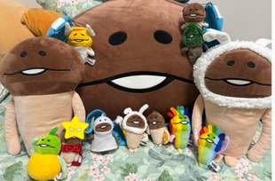 韩国正品Funghi蘑菇人方吉菇菇滑子蘑菇人boss毛绒公仔玩偶挂件