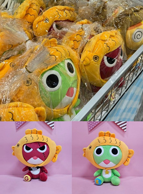 韩国正品Keroro军曹Giroro伍长 鲫鱼饼毛绒公仔玩偶抱枕挂件