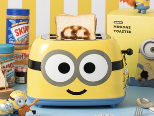 韩国代购正品神偷奶爸小黄人可愛 小黄人BOB 面包机早餐机吐司机