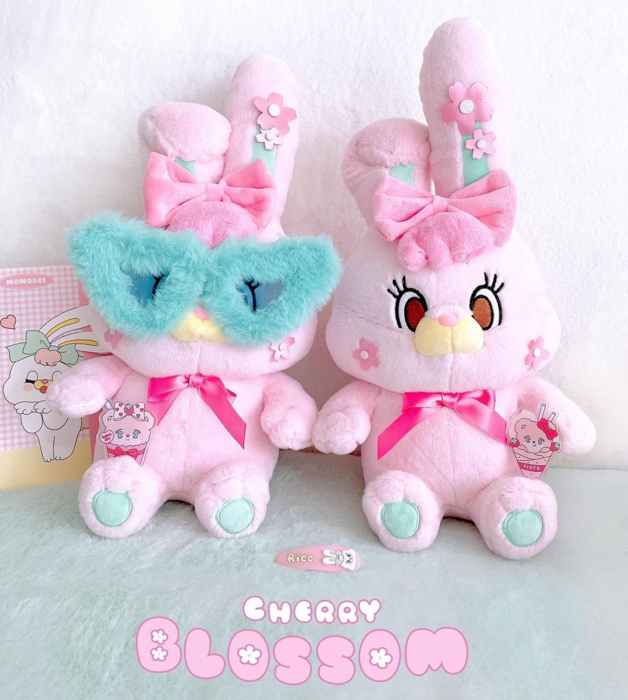 韩国正品 ins jisoo同款RICO可爱少女卡通兔子生日礼物娃娃掛件