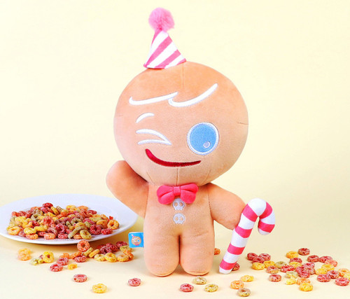 韩国代购跑跑姜饼人COOKIE RUN 生日限定背包勇敢饼干玩偶抱枕