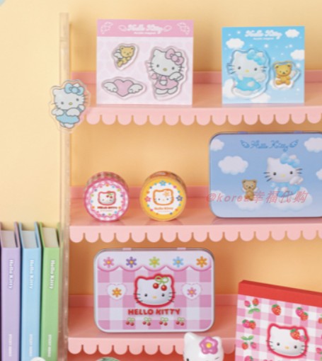 韩国代购正品 HELLO KITTY凯蒂猫限定可爱便签本便条纸夾子鼠标垫