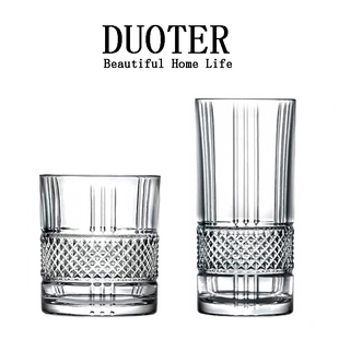 德国工艺水晶玻璃家用水杯茶杯果汁杯烈酒杯威士忌杯洋酒杯牛奶杯