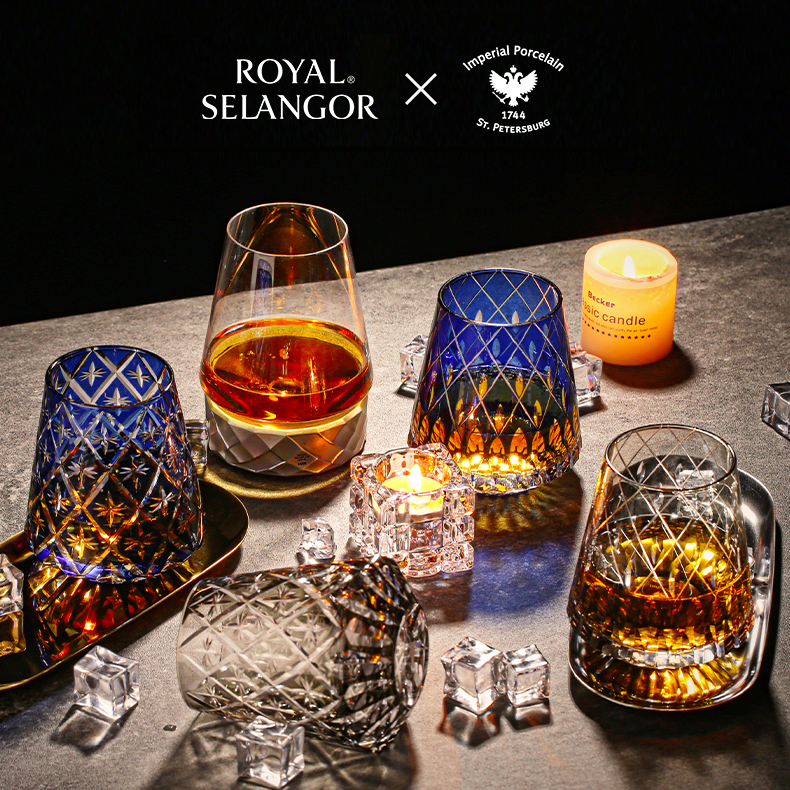 皇家雪兰莪进口星耀系列手工玻璃洋酒杯烈酒杯威士忌酒杯套装送礼