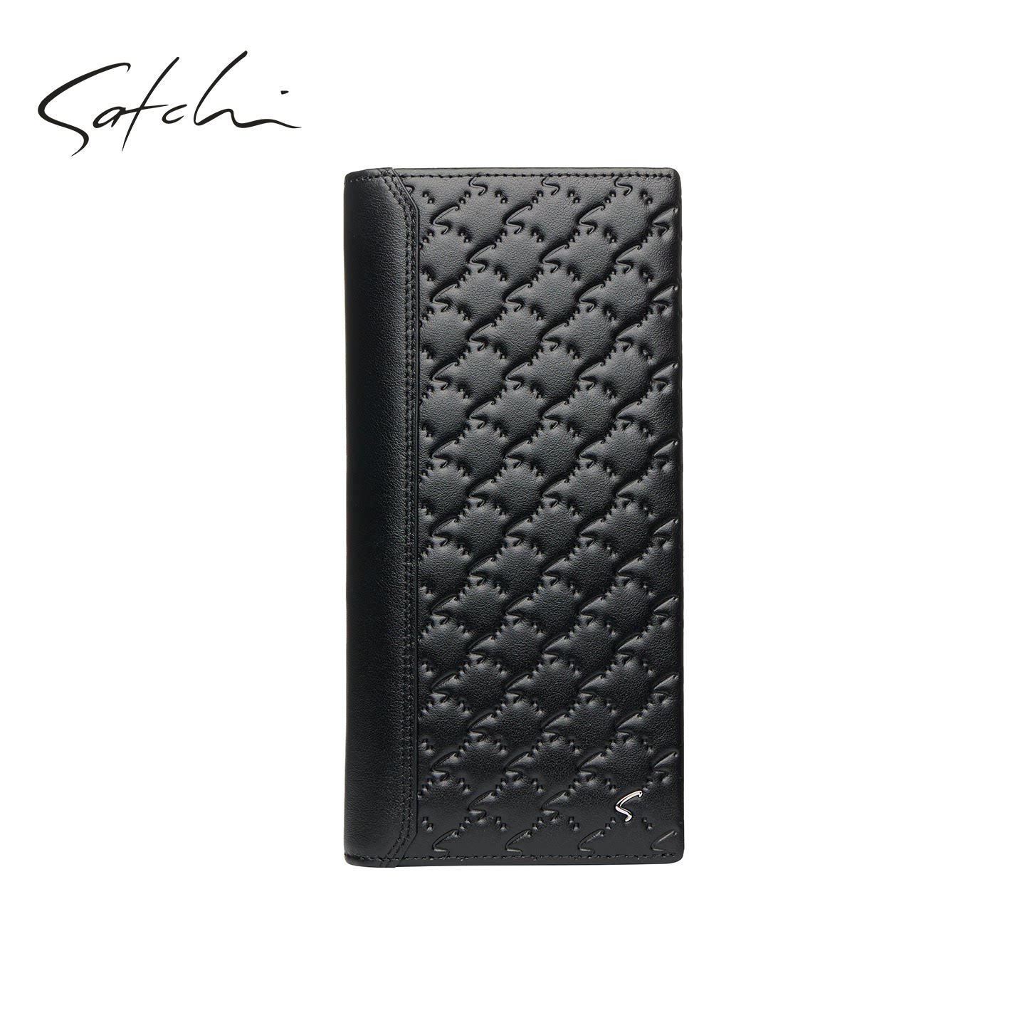 SATCHI/沙驰男包真皮商务时尚多卡位票夹卡包青年百搭长款钱包