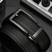 沙驰皮带男士 腰带 高档品牌送男朋友商务裤 2026新款 自动扣真皮正品