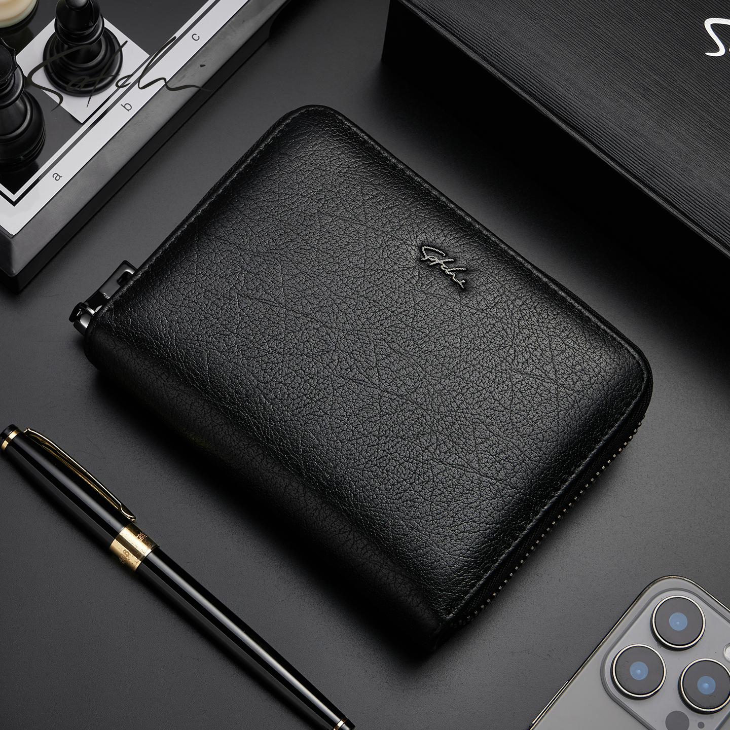 SATCHI/沙驰驾驶证卡包男2025新款真皮大容量头层牛皮男式证件包